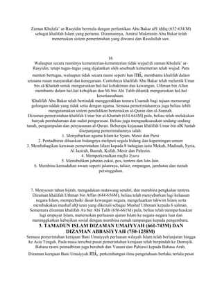 Kertas kerja tamadun islam | DOC