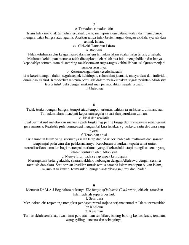 Kertas kerja tamadun islam