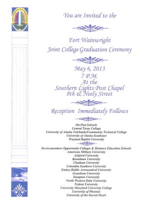 Fwa joint college graduation ceremony, 6 may 2013