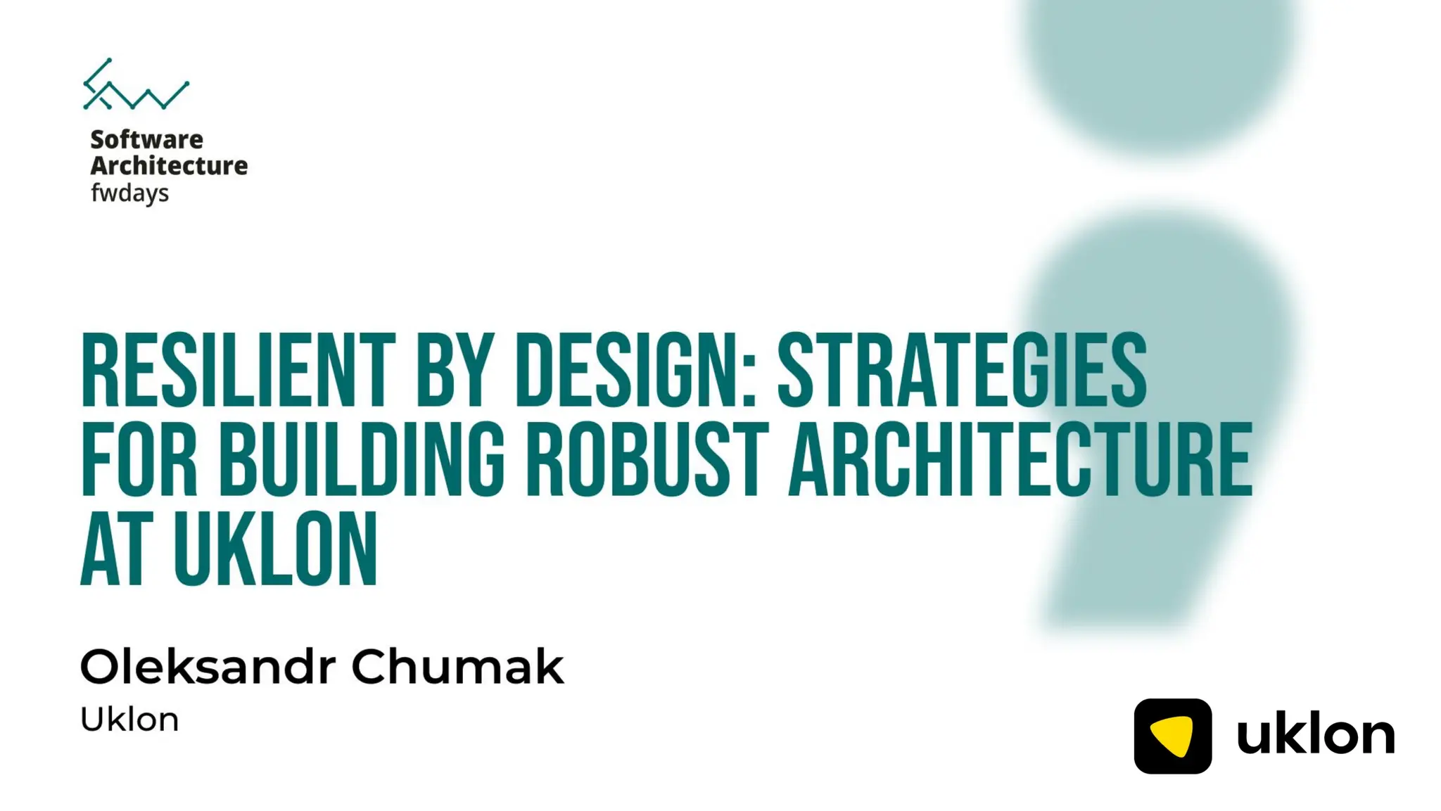 "Resilient by Design: Strategies for Building Robust Architecture at ...