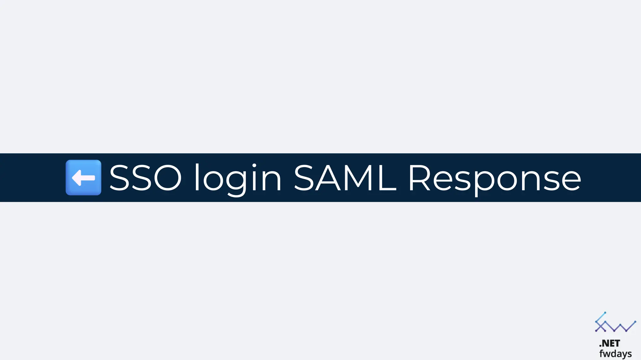 SSO login SAML Response
 
