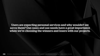 The existing complexity of applications and products has
made the waterfall design model very expensive to work with.
A single person is probably unable to take a project from start
                      to finish anymore.
 