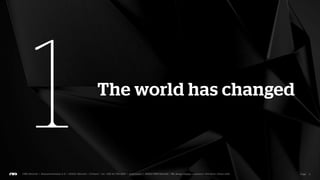 {
                1   The world has changed

  Intro
                    The customers haven’t
                2         changed




            {
                    Stop pushing problems,          The importance of

The point
                3



                4
                       start solving them


                      My First Concept®
                                             5



                                             6
                                                     presenting well


                                                  The usual end results
                                                                            {   Support


                                             7   Good tools are necessary
 
