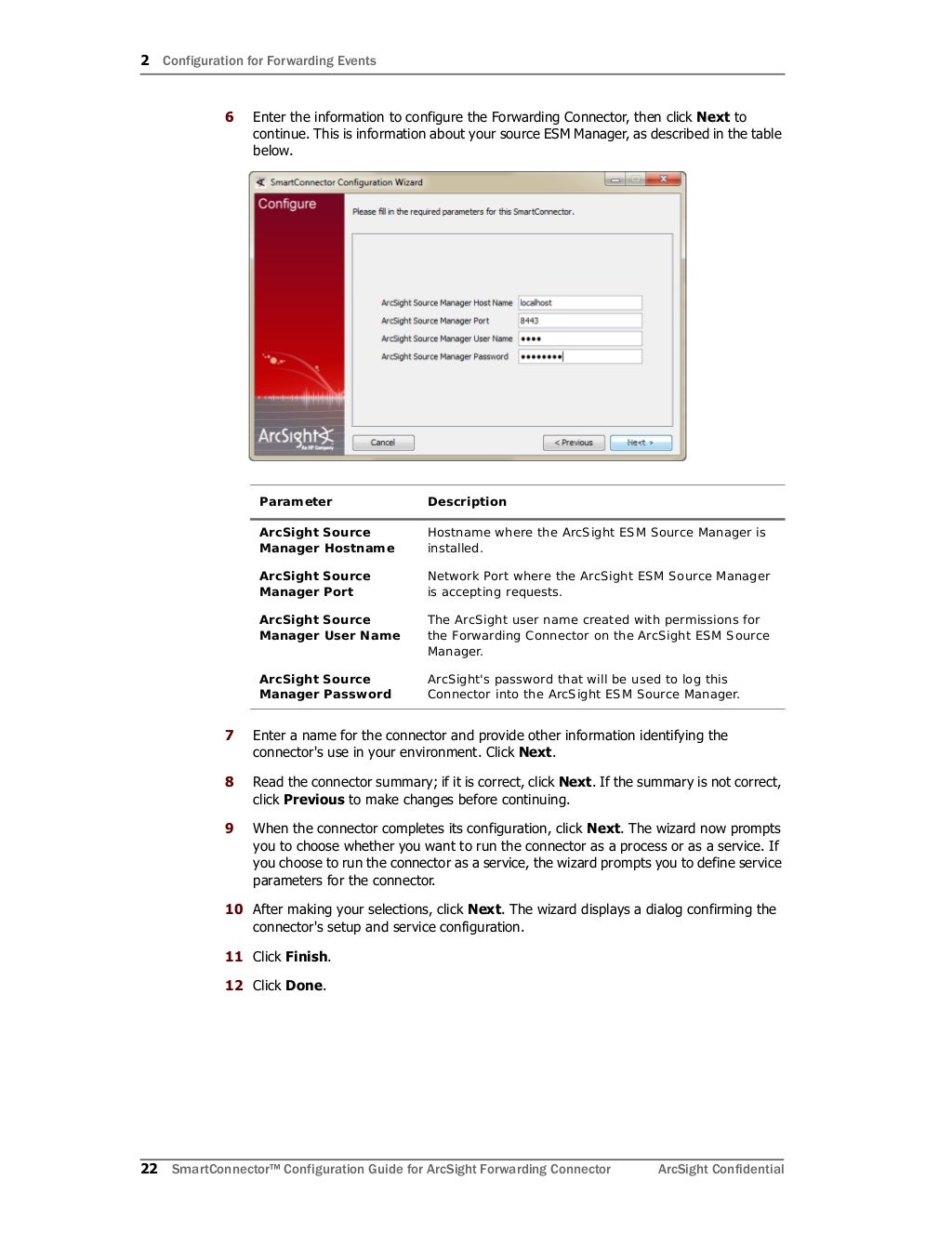 ArcSight Forwarding Connector Configuration Guide