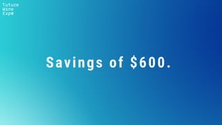 Savings of $600.