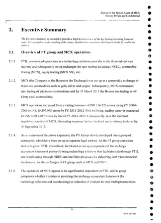 MCX Audit Report by PWC