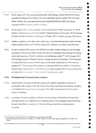 MCX Audit Report by PWC