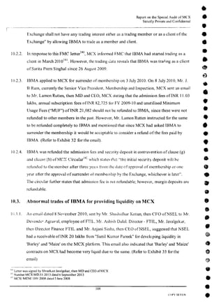 MCX Audit Report by PWC