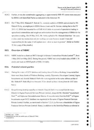 MCX Audit Report by PWC