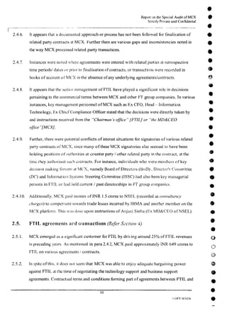MCX Audit Report by PWC