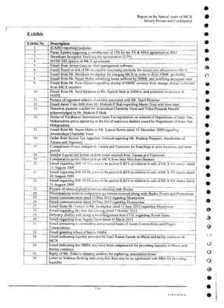 MCX Audit Report by PWC