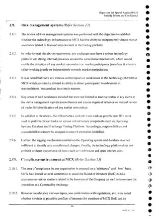 MCX Audit Report by PWC