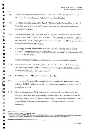 MCX Audit Report by PWC