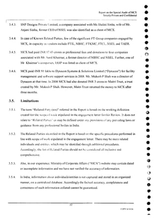 MCX Audit Report by PWC
