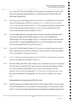 MCX Audit Report by PWC