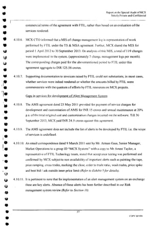 MCX Audit Report by PWC