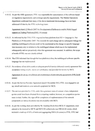 MCX Audit Report by PWC