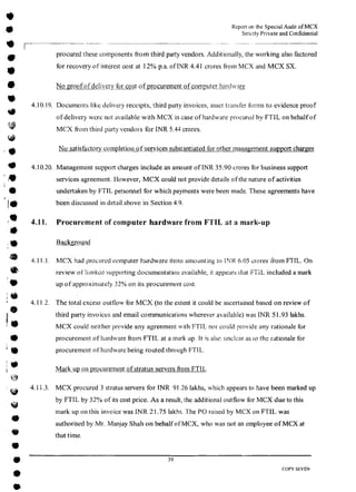 MCX Audit Report by PWC