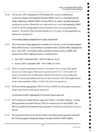 MCX Audit Report by PWC
