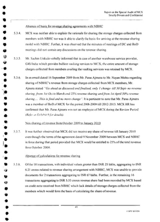 MCX Audit Report by PWC