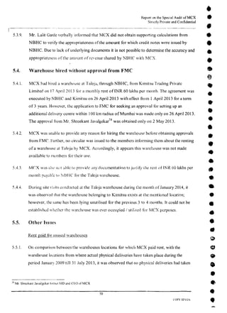 MCX Audit Report by PWC
