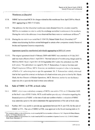 MCX Audit Report by PWC