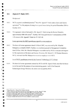MCX Audit Report by PWC