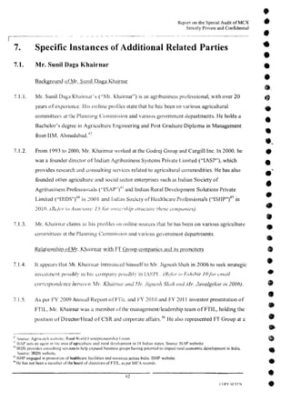 MCX Audit Report by PWC