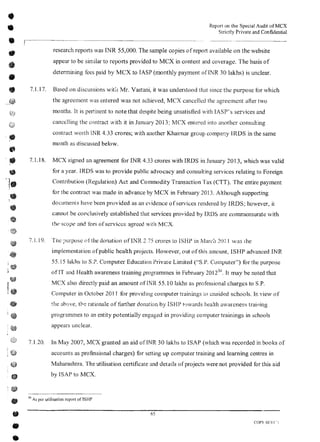 MCX Audit Report by PWC