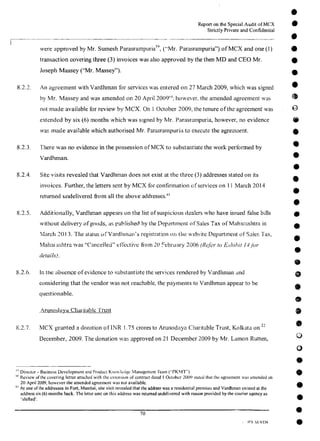 MCX Audit Report by PWC