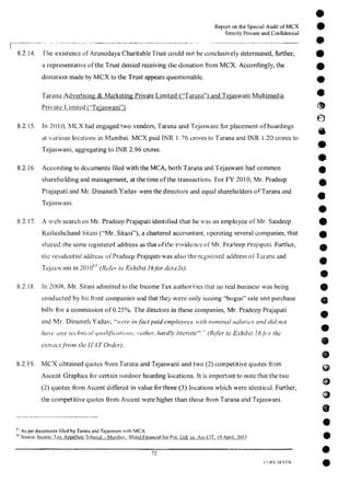 MCX Audit Report by PWC