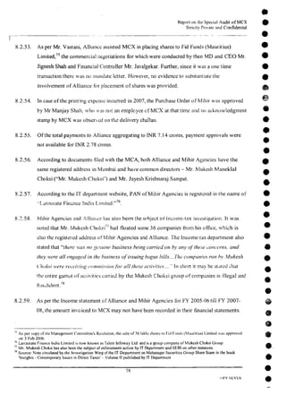 MCX Audit Report by PWC