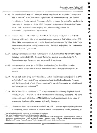 MCX Audit Report by PWC