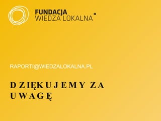 raportmniejszosci.pl prezentacja z 30 wrzesnia