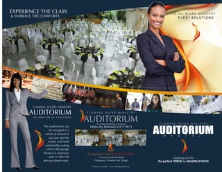 Auditorium brochure