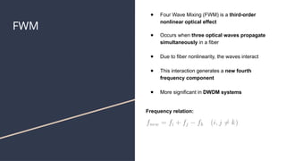 Comprehensive Study on Four Wave Mixing in Optical Fiber Communication ...