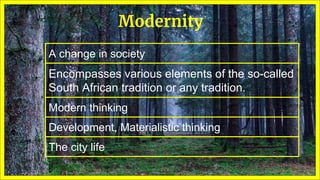 Tradition v/s Modernity in The Swamp Drellers | PPTX
