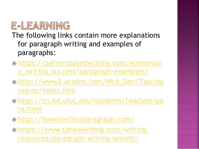 Writing A Body Paragraph