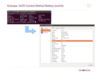 Exampe: ACPI Control Method Battery (cont'd)

 