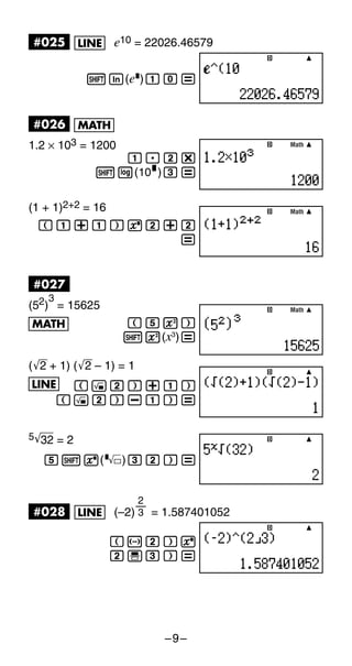 CASIO Fx 115 es-570es appendix | PDF