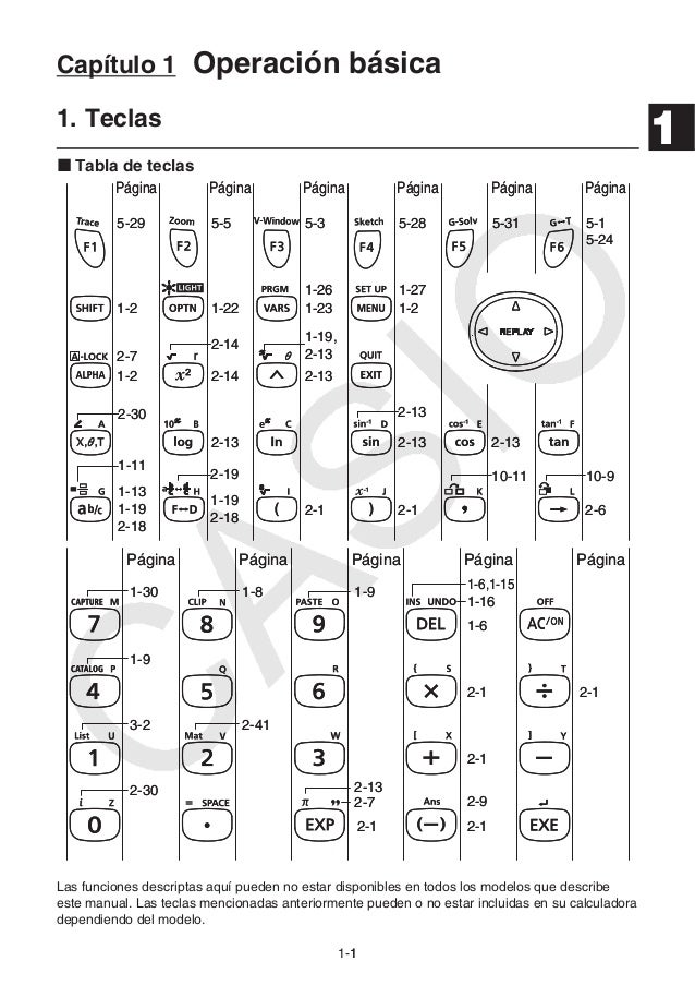 Calculadora Casio Fx-9860g Sd Manual