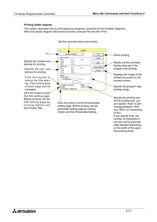 Fx pcs-win-e software manual | PDF