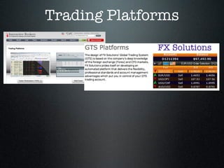 Trading Platforms
FX Solutions
 