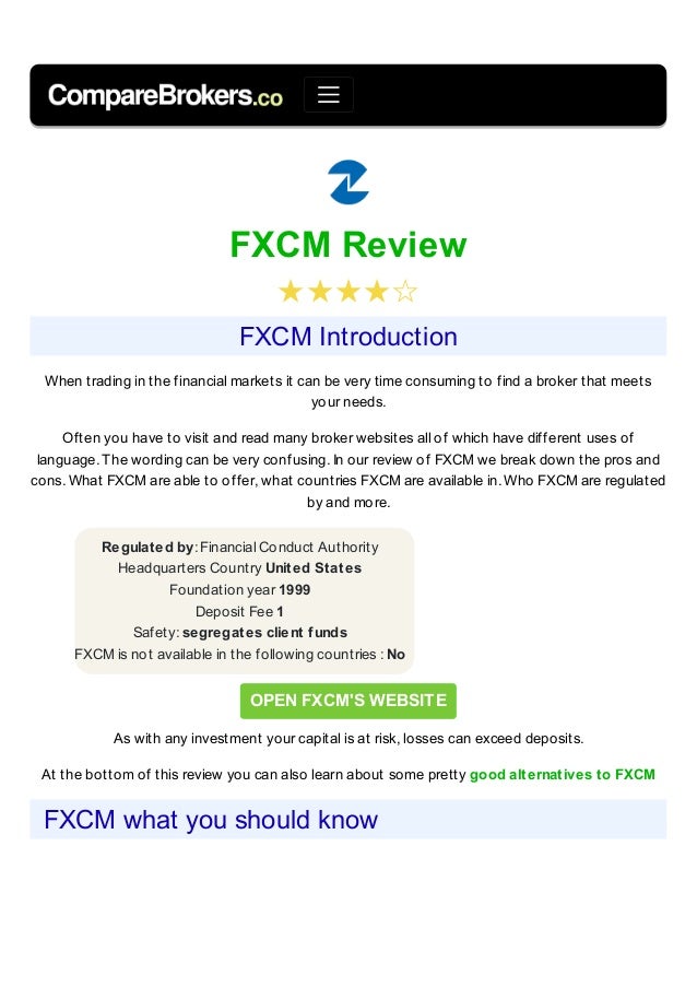 FXCM Review 2020