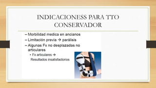 INDICACIONESS PARA TTO
CONSERVADOR
 