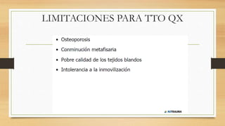 LIMITACIONES PARA TTO QX
 