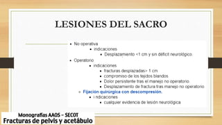 LESIONES DEL SACRO
 
