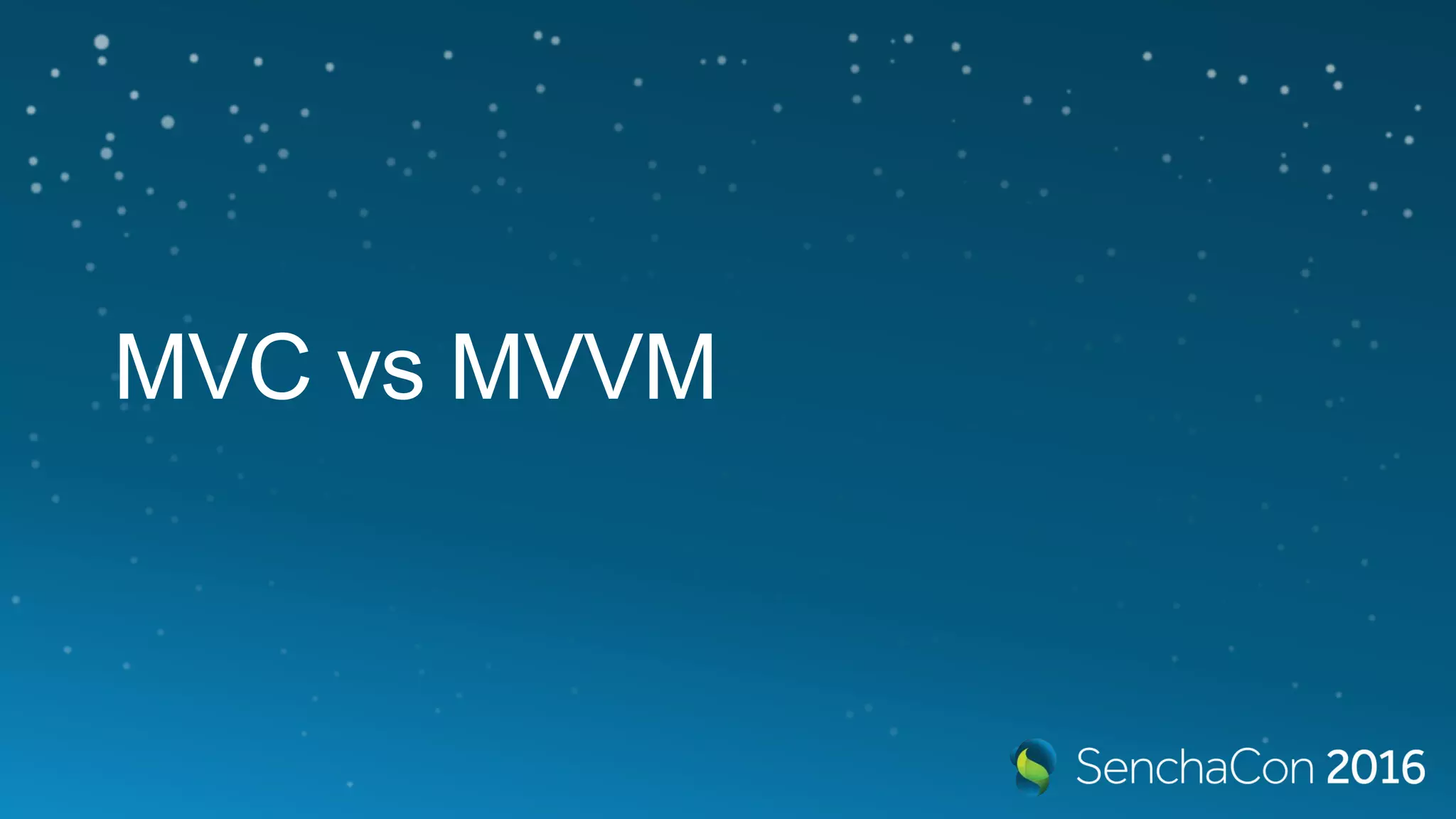 MVC vs MVVM
 