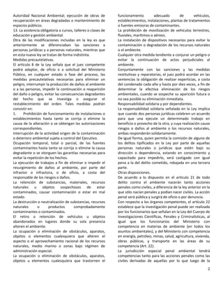Reforma de la ley penal del ambiente en venezuela | DOCX