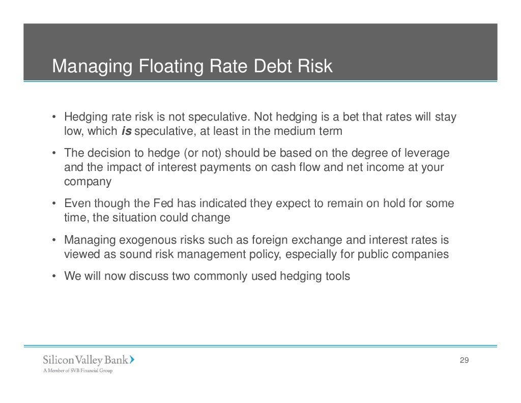 Managing Floating Rate Debt Risk